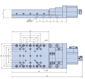 电动位移台产品尺寸图